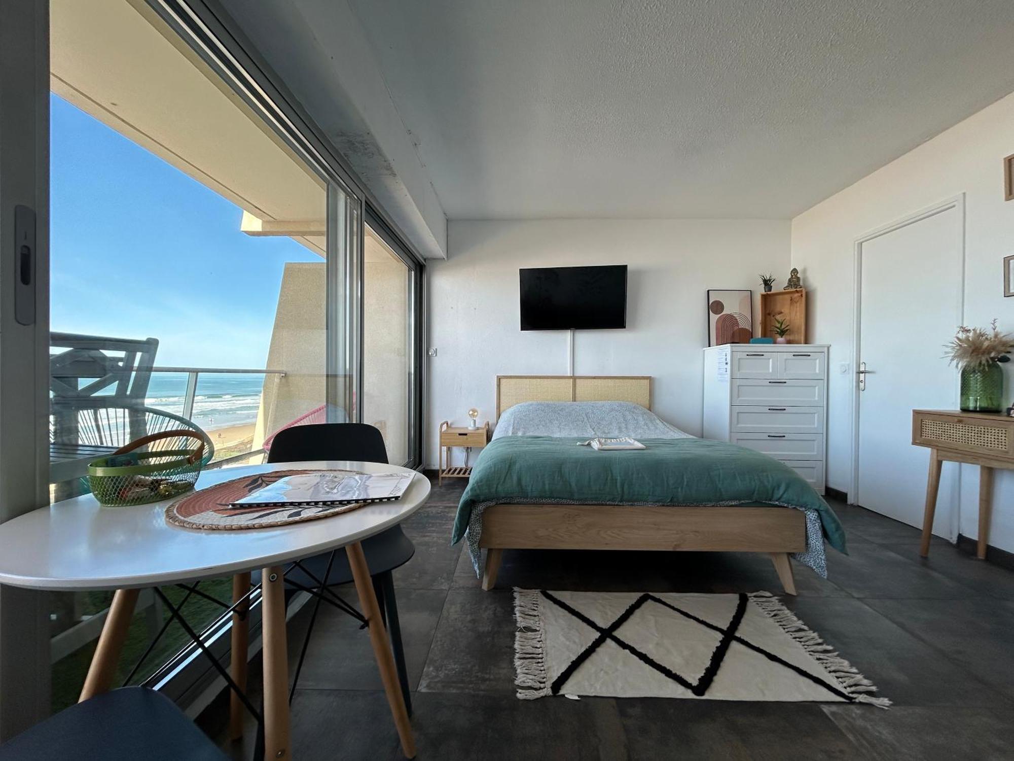 Ferienwohnung Superbe Vue A 180° Sur L'Ocean Lacanau Exterior foto