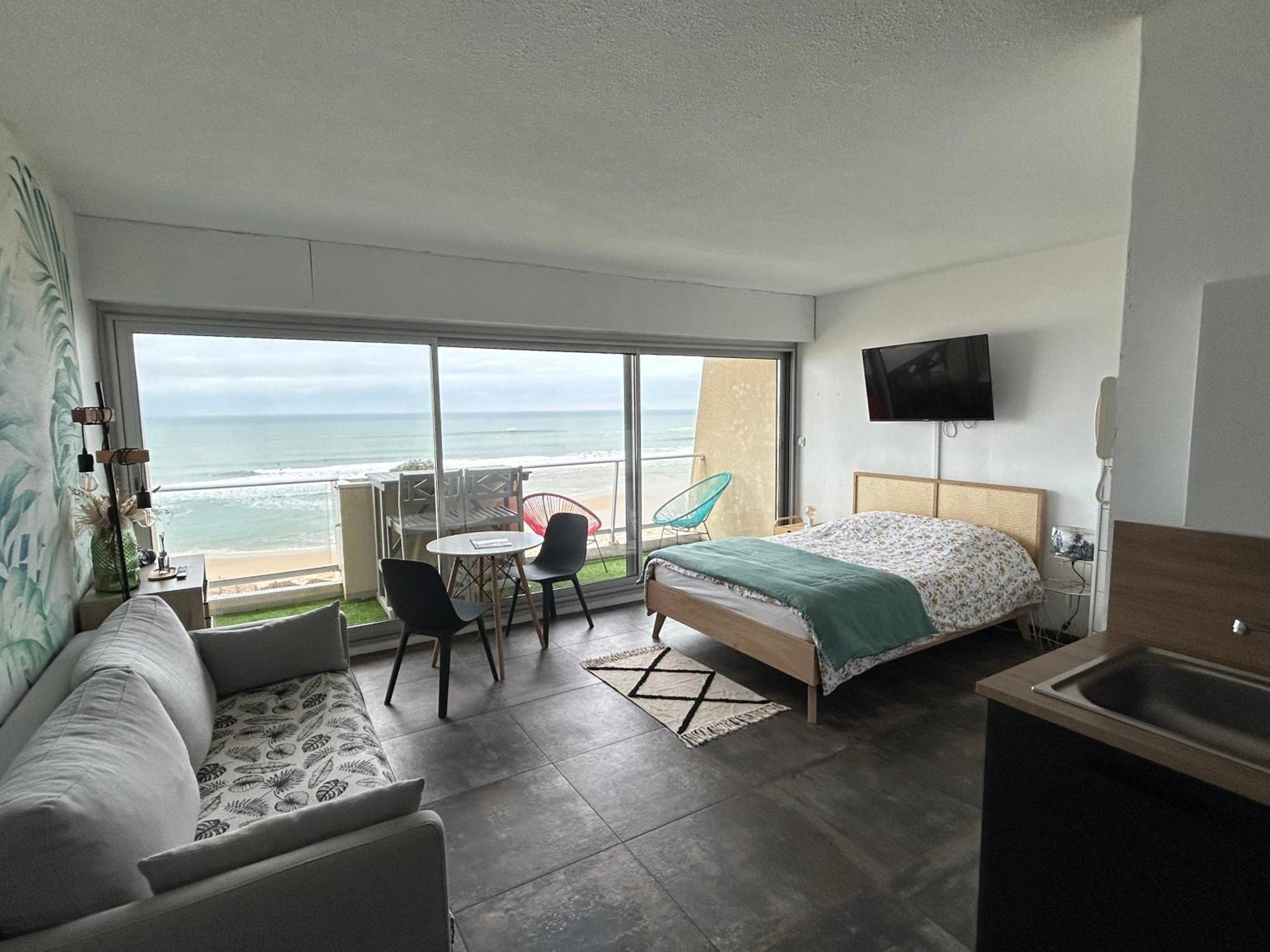 Ferienwohnung Superbe Vue A 180° Sur L'Ocean Lacanau Exterior foto